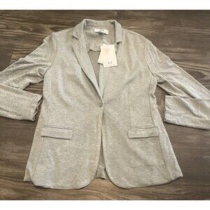 Magaschoni Women's Heather Grey Rayon/Spandex Blazer Size Small NEW